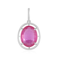 Madagascar Pink Sapphire Platinum Pendant