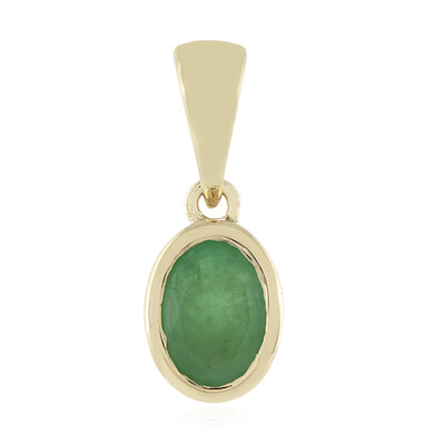 9K Socoto Emerald Gold Pendant