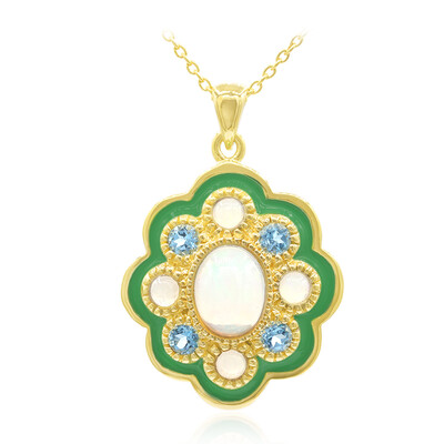 Welo Opal Silver Necklace
