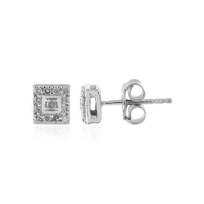 I1 (I) Diamond Silver Earrings