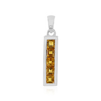 Citrine Silver Pendant