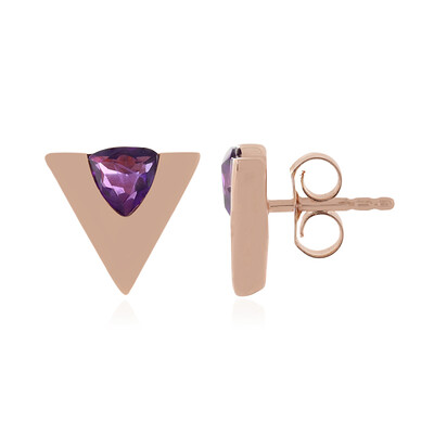 Amethyst Silver Earrings