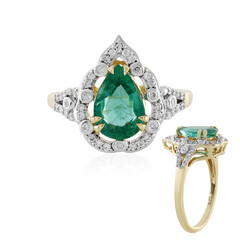 18K AAA Zambian Emerald Gold Ring (D'vyere)