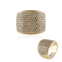 9K I2 Champagne Diamond Gold Ring (de Melo)