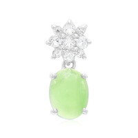Imperial Chrysoprase Silver Pendant