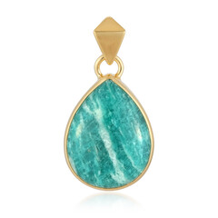 Amazonite Silver Pendant (Bali Barong)