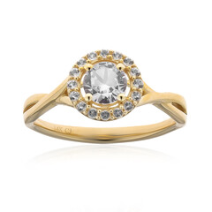 14K White Sapphire Gold Ring (CIRARI)