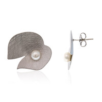 Freshwater pearl Silver Earrings (Joias do Paraíso)