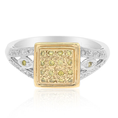 14K SI1 Yellow Diamond Gold Ring