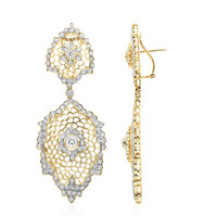 18K SI2 (H) Diamond Gold Earrings (Estée Collection)