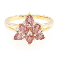 18K Unheated Padparadscha Sapphire Gold Ring (AMAYANI)