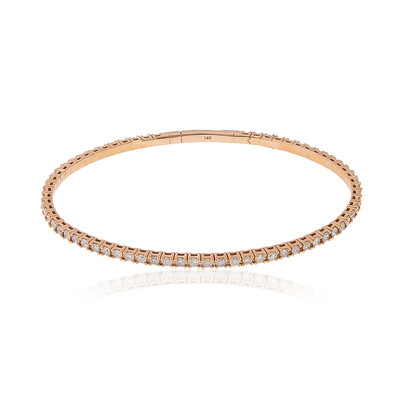 18K I1 (H) Diamond Gold Bangle (CIRARI)
