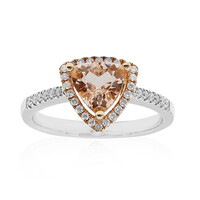 14K AAA Morganite Gold Ring (AMAYANI)