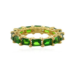 Russian Diopside Silver Ring