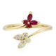 14K AAA Mozambique Ruby Gold Ring (CIRARI)