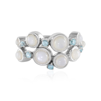 White Moonstone Silver Ring (KM by Juwelo)