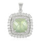 Prehnite Silver Pendant