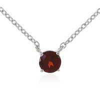 Mozambique Garnet Silver Necklace