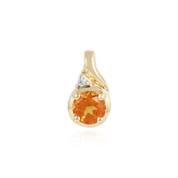 Citrine Silver Pendant