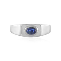 Blue Star Sapphire Silver Ring