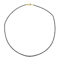 9K Black Diamond Gold Necklace