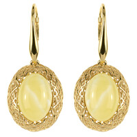 Baltic Amber Silver Earrings