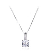 White Topaz Silver Necklace