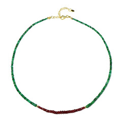 Brazilian Emerald Silver Necklace