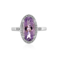 Rose de France Amethyst Silver Ring
