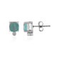 Grandidierite Silver Earrings