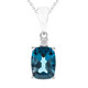 10K London Blue Topaz Gold Necklace