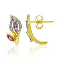 Amethyst Silver Earrings
