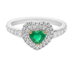 18K Colombian Emerald Gold Ring (CIRARI)