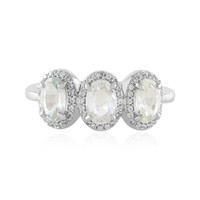 White Sapphire Silver Ring