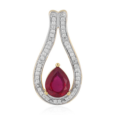 Madagascar Ruby Silver Pendant