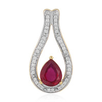 Madagascar Ruby Silver Pendant
