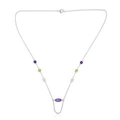 Zambian Amethyst Silver Necklace (de Melo)