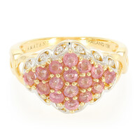 18K Unheated Padparadscha Sapphire Gold Ring (AMAYANI)