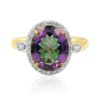 Mystic Topaz Silver Ring