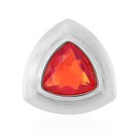 Red Ethiopian Opal Silver Pendant