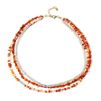 Mexican Fire Opal Silver Necklace