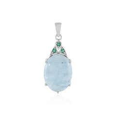 Brazilian Aquamarine Silver Pendant (Adela Silber)