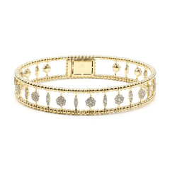 14K I1 (H) Diamond Gold Bangle (CIRARI)