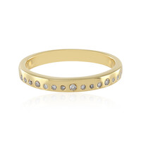 I3 Champagne Diamond Silver Ring
