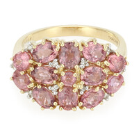 18K Unheated Padparadscha Sapphire Gold Ring (AMAYANI)