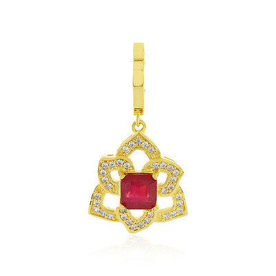Bemainty Ruby Silver Pendant
