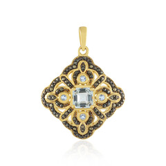 Sky Blue Topaz Silver Pendant