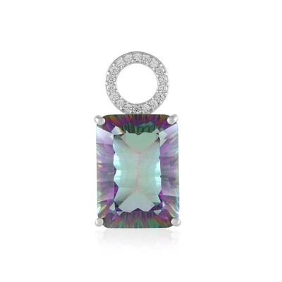 Mystic Quartz Silver Pendant