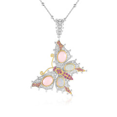 Pink Opal Silver Necklace (Dallas Prince Designs)