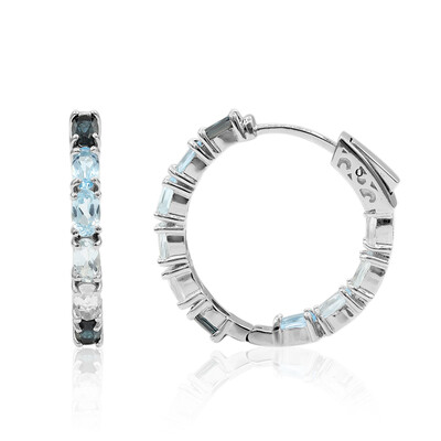 London Blue Topaz Silver Earrings